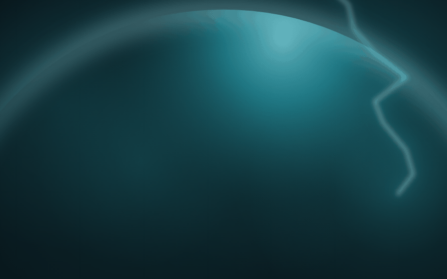 Ion Wastes: lightning walking through a charged cloud above a dark world.